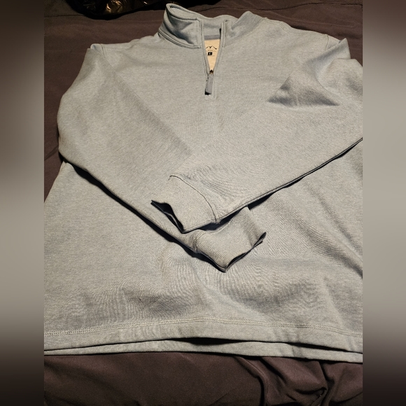 Light blue 1/4 zip pullover - Picture 1 of 3